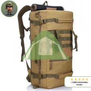 Sac à dos militaire de 50L Sac de survie Boutique Survivalisme | La boutique de survie Khaki