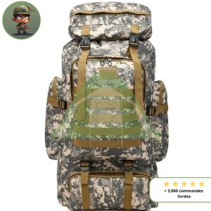 Sac à dos militaire tactique de 80L ( Molle ) Sac de survie Boutique Survivalisme | La boutique de survie ACU